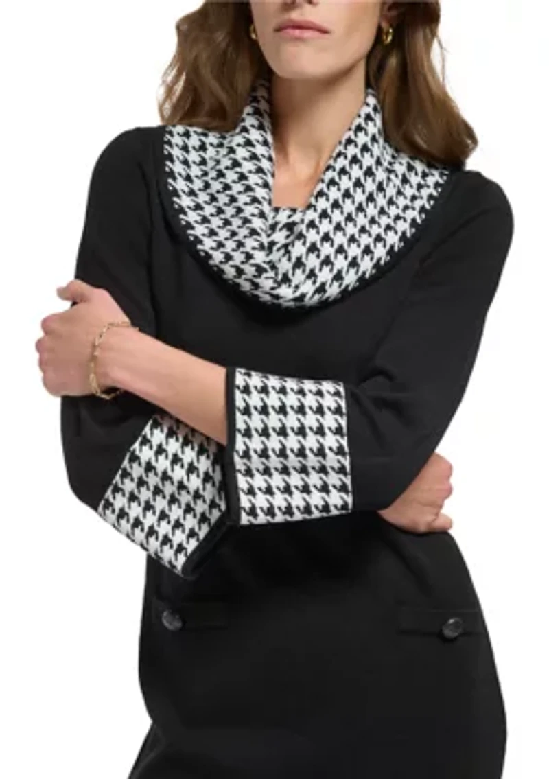 Women's Cowl Neck Sweater Dress