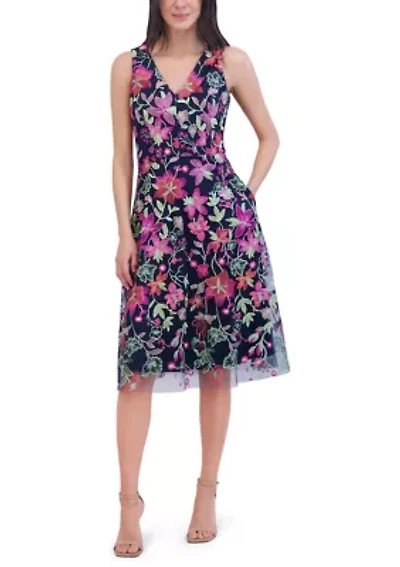 Women's Floral Printed Sheath Dress