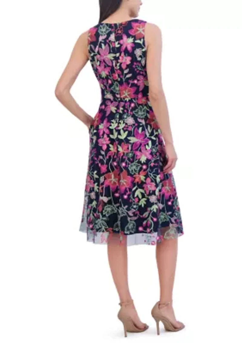 Women's Floral Printed Sheath Dress