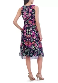 Women's Floral Printed Sheath Dress