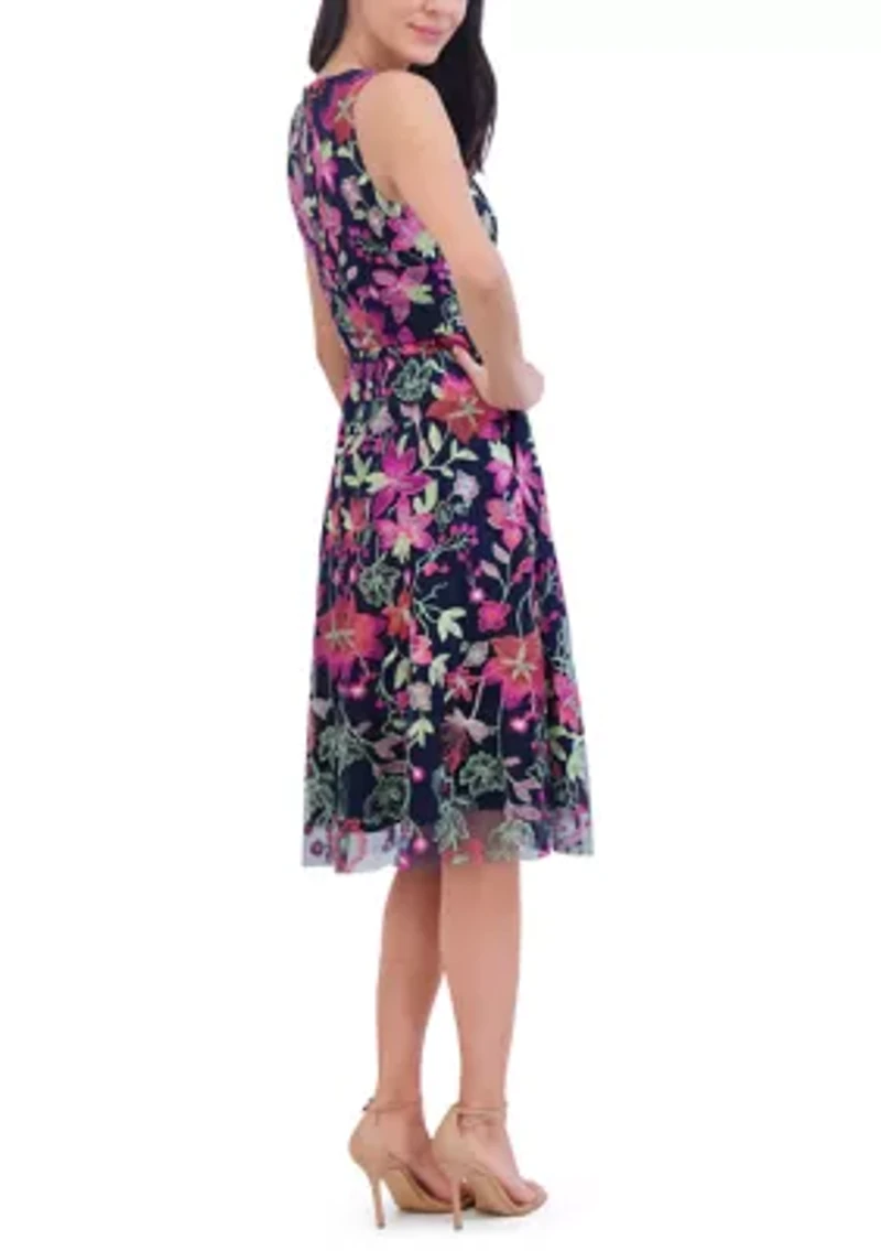 Women's Floral Printed Sheath Dress