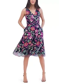 Women's Floral Printed Sheath Dress