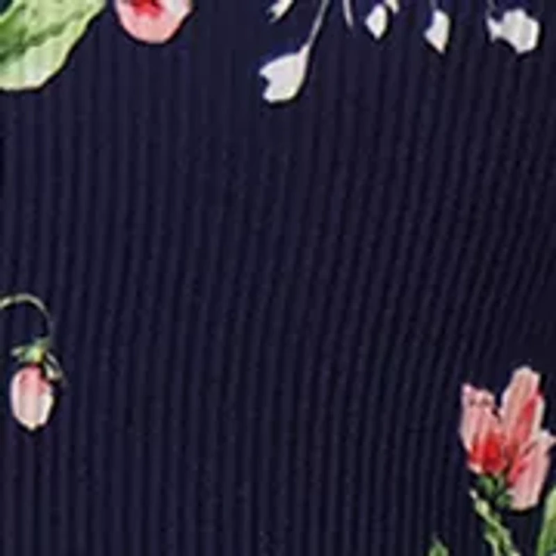 Women's Long Sleeve Printed Babydoll Dress