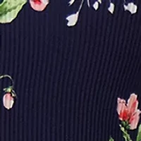 Women's Long Sleeve Printed Babydoll Dress