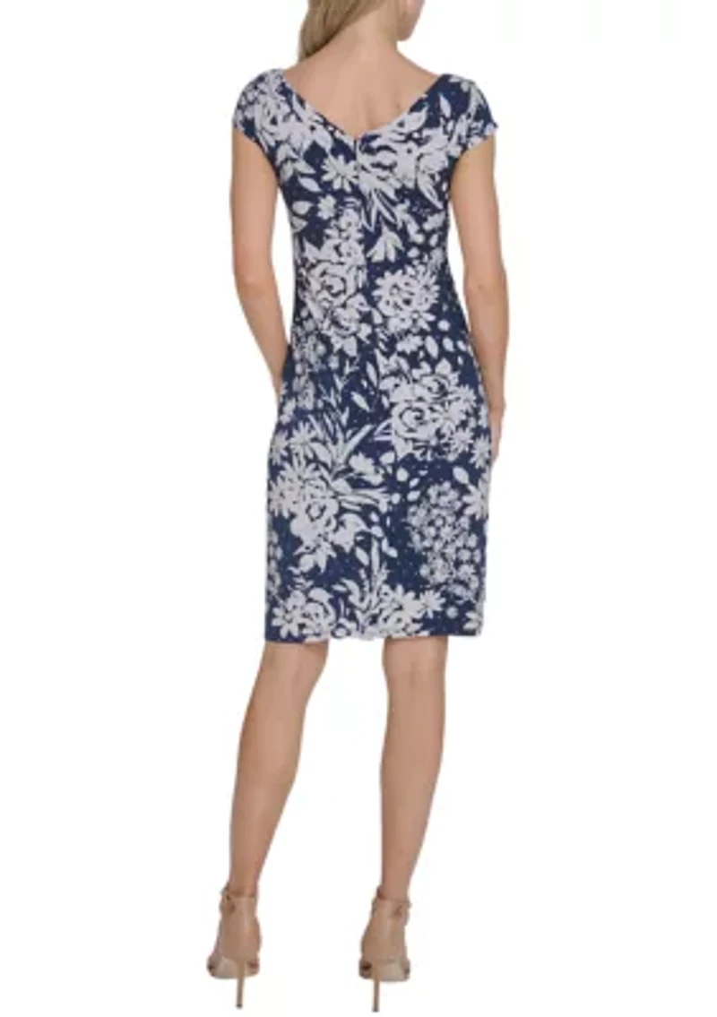 Women's Floral Sheath Dress