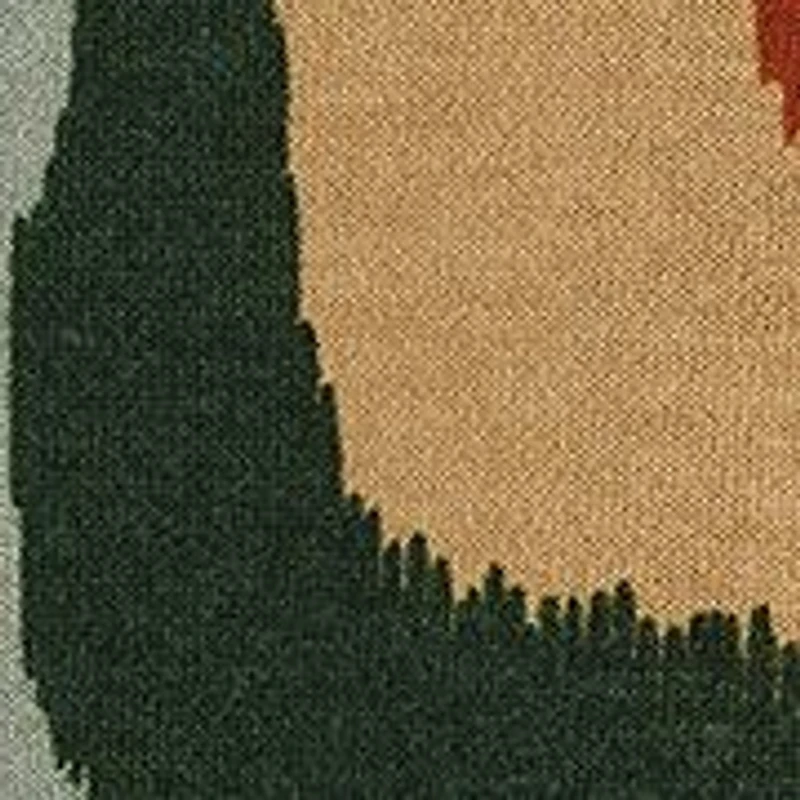 Women's Crew Neck Abstract Print Hacci A-Line Mini Dress