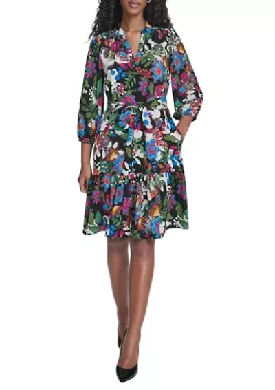 Women's Floral V-Neck Dress