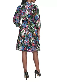 Women's Floral V-Neck Dress