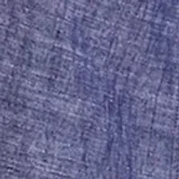 Plus Cap Sleeve Chambray Button Front Shirt