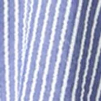 Women's Short Sleeve V-Neck Stripe Print A-Line Dress