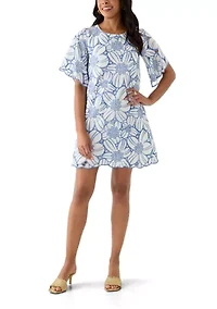 Women's Floral Printed Sheath Dress