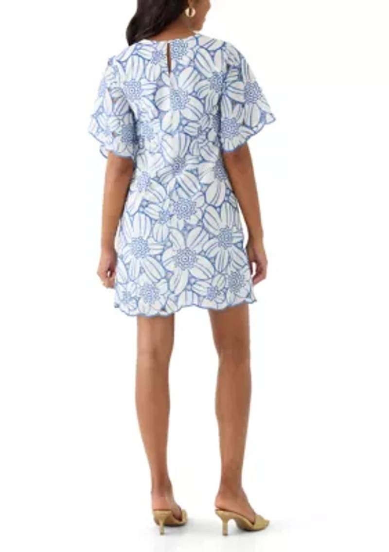 Women's Floral Printed Sheath Dress
