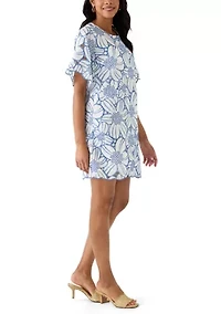 Women's Floral Printed Sheath Dress