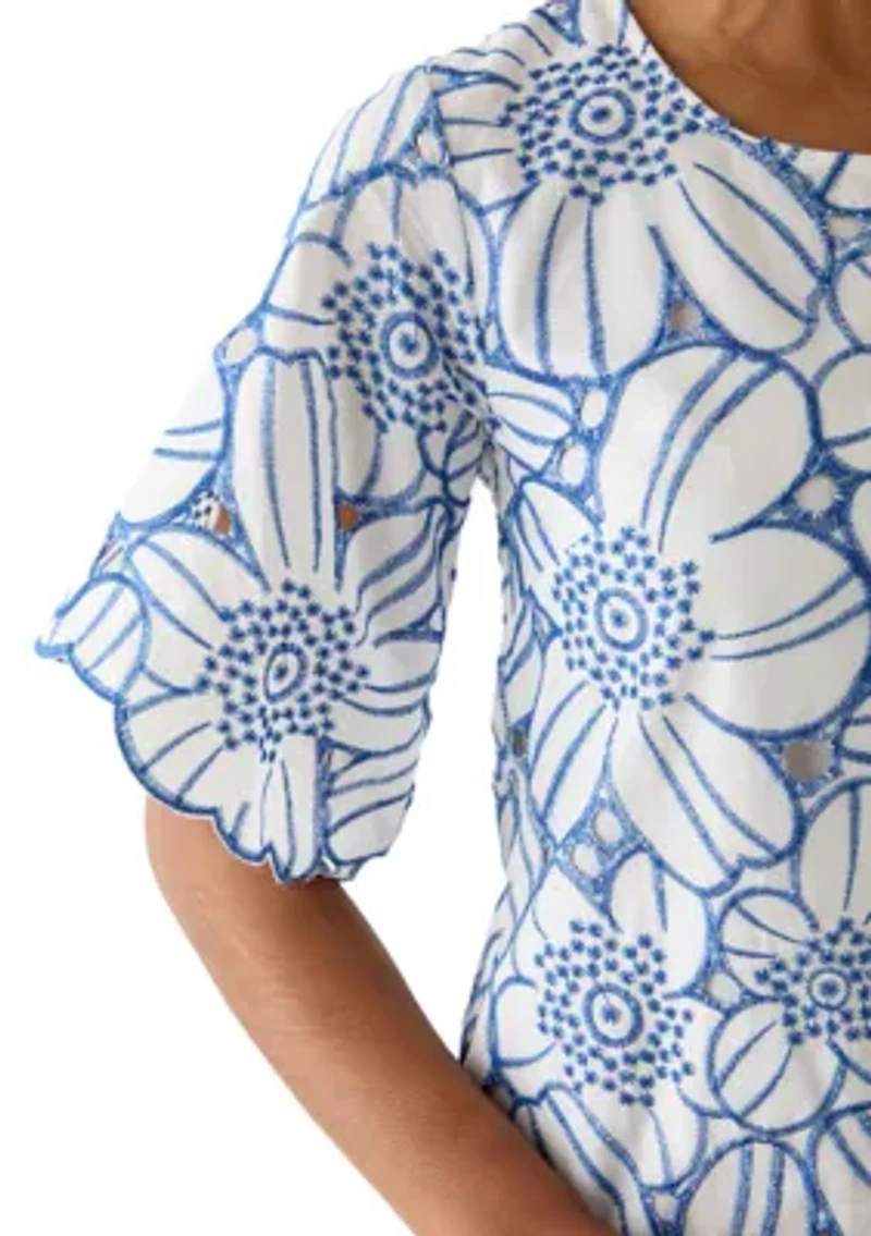 Women's Floral Printed Sheath Dress