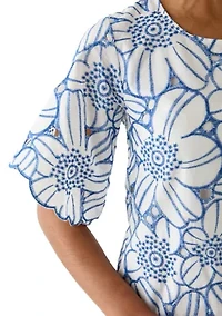 Women's Floral Printed Sheath Dress
