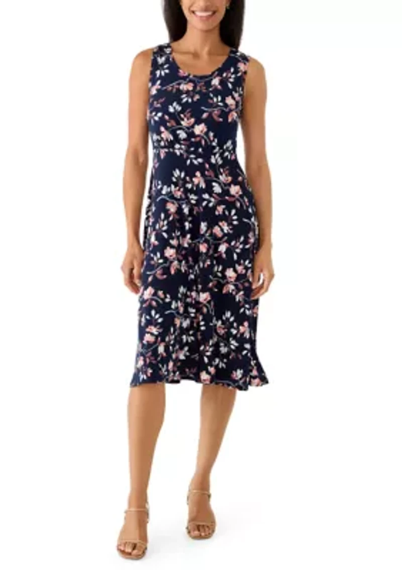 Women's Floral Dress and Jacket Set