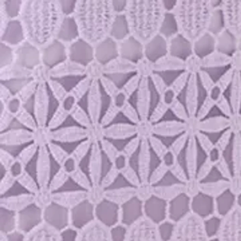 Women's Square Neck Sheath Eyelet Lace Dress