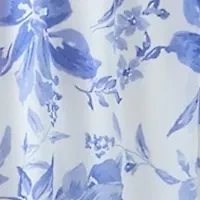 Plus V-Neck Floral Print Maxi Dress