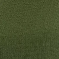 Women's Long Puff Sleeve Crew Neck Solid A-Line Dress