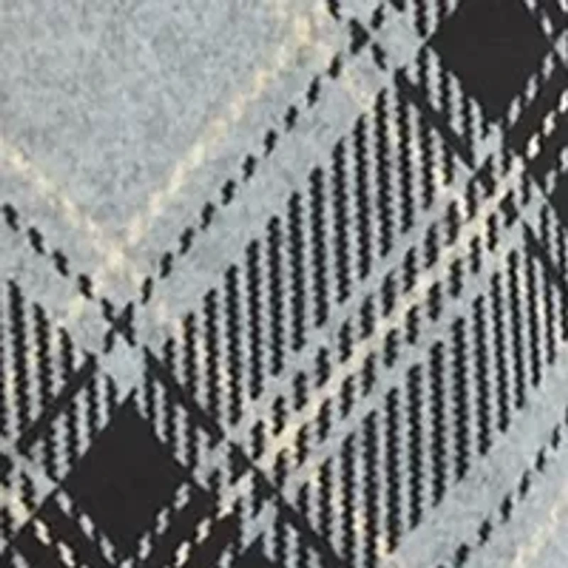 Women's 3/4 Sleeve Plaid A-Line Cozy Dress