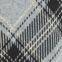 Women's 3/4 Sleeve Plaid A-Line Cozy Dress