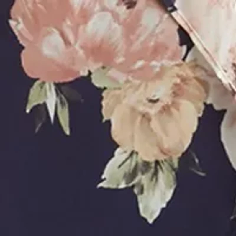 Women's 3/4 Sleeve Floral Print Jacket Dress