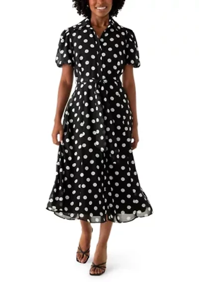 Women's Dot Maxi Shirtdress