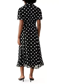 Women's Dot Maxi Shirtdress