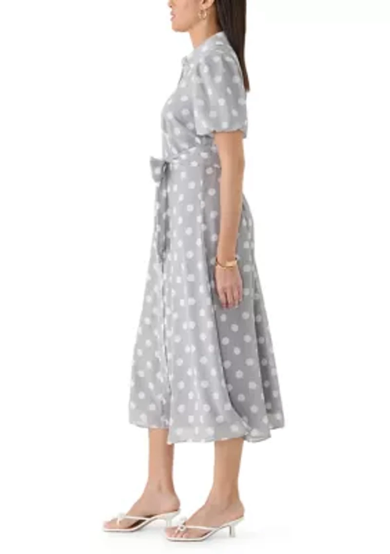Women's Dot Maxi Shirtdress