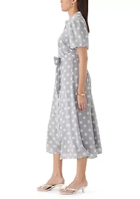 Women's Dot Maxi Shirtdress