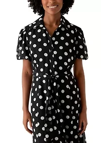 Women's Dot Maxi Shirtdress