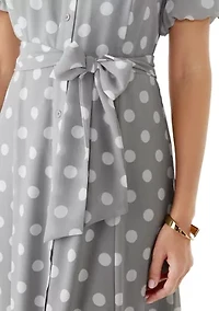Women's Dot Maxi Shirtdress