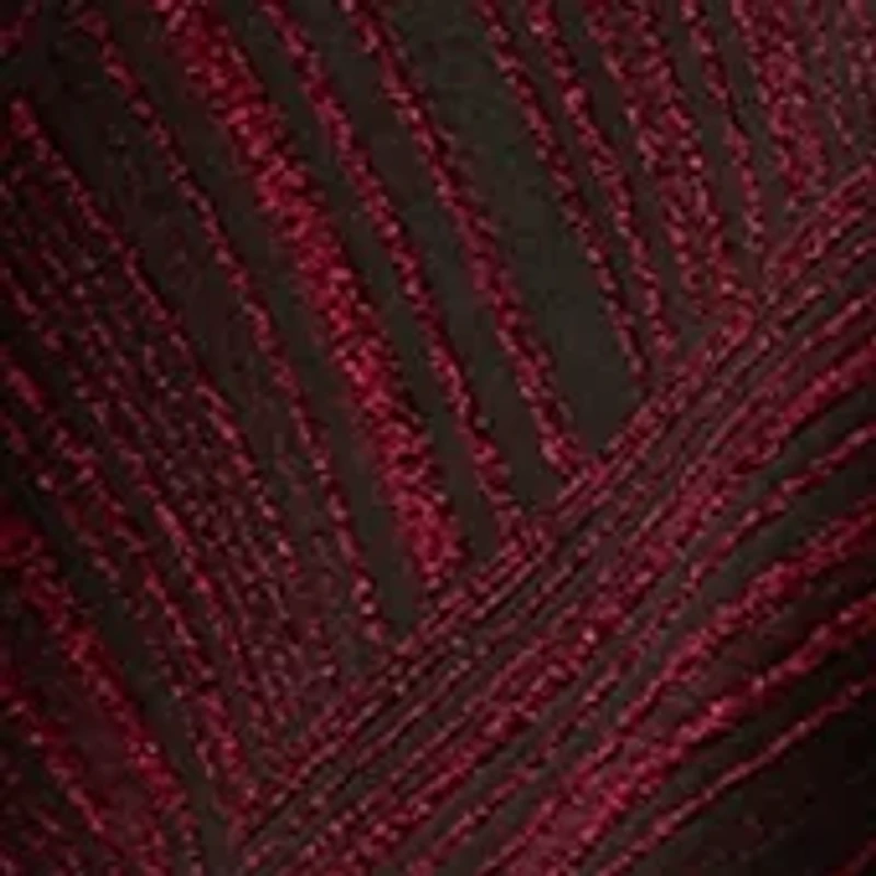 Women's 3/4 Sleeve Crew Neck Printed Tie Waist Glitter Fit and Flare Dress