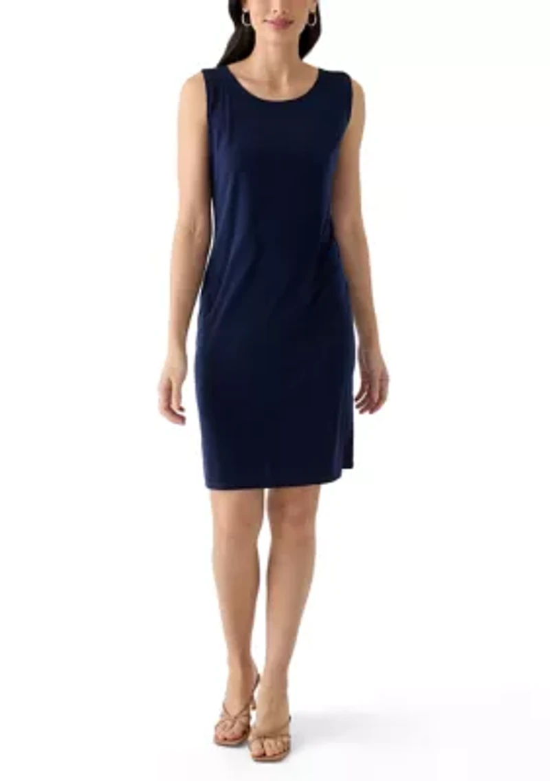 Women's Printed Round Neck Jacket Dress