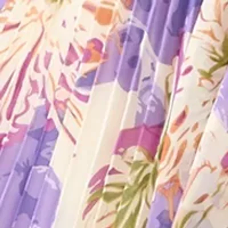 Women's Floral Printed Chiffon Dress