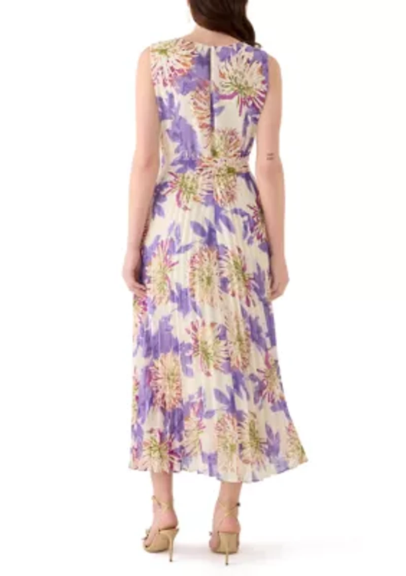 Women's Floral Printed Chiffon Dress