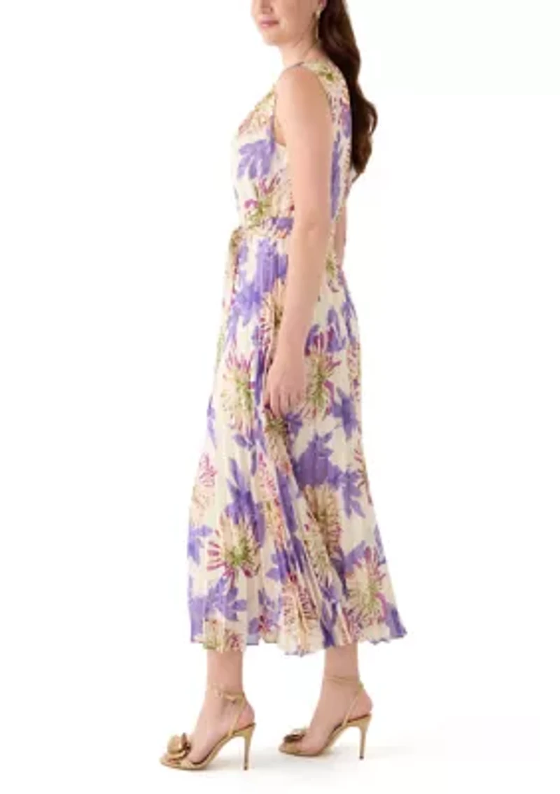 Women's Floral Printed Chiffon Dress