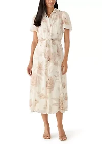 Women's Short Sleeve Shirt Dress