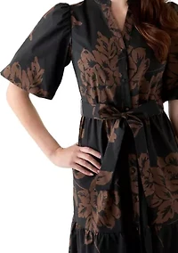 Women's Floral Printed Maxi Dress