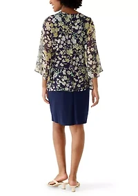 Women's Floral Mini Dress & Jacket
