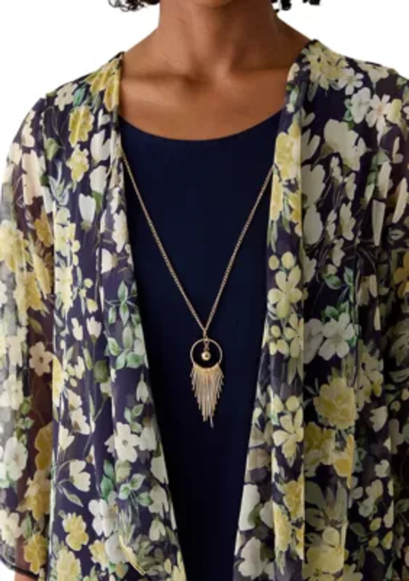 Women's Floral Mini Dress & Jacket