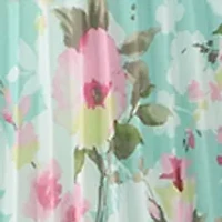 Women's V-Neck Floral Tie Waist Midi Dress