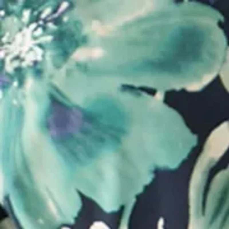 Women's Puff Sleeve Printed Floral Shirtdress