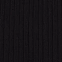 Women's Long Sleeve Solid A-Line Sweater Dress with Contrast Trim