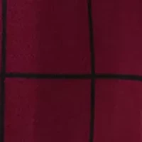 Women's Crew Neck Layered Plaid Sweater Dress