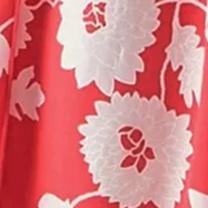 Women's Sleeveless Crew Neck Floral Print Dress