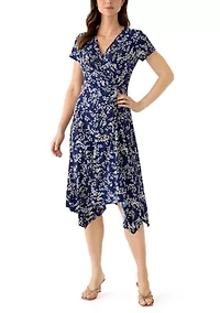 Women's Printed Wrap Dress