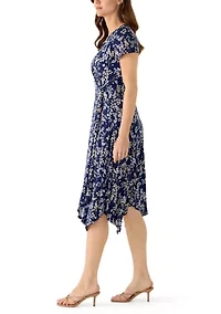 Women's Printed Wrap Dress