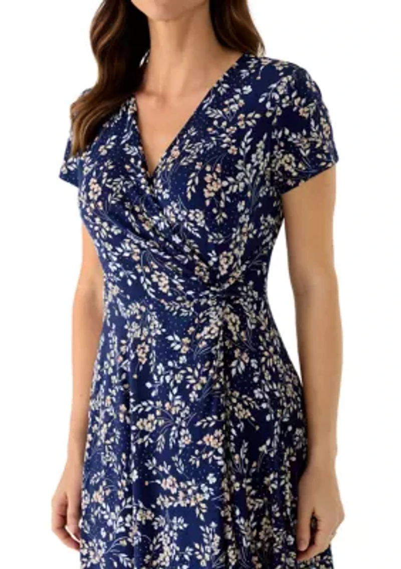Women's Printed Wrap Dress