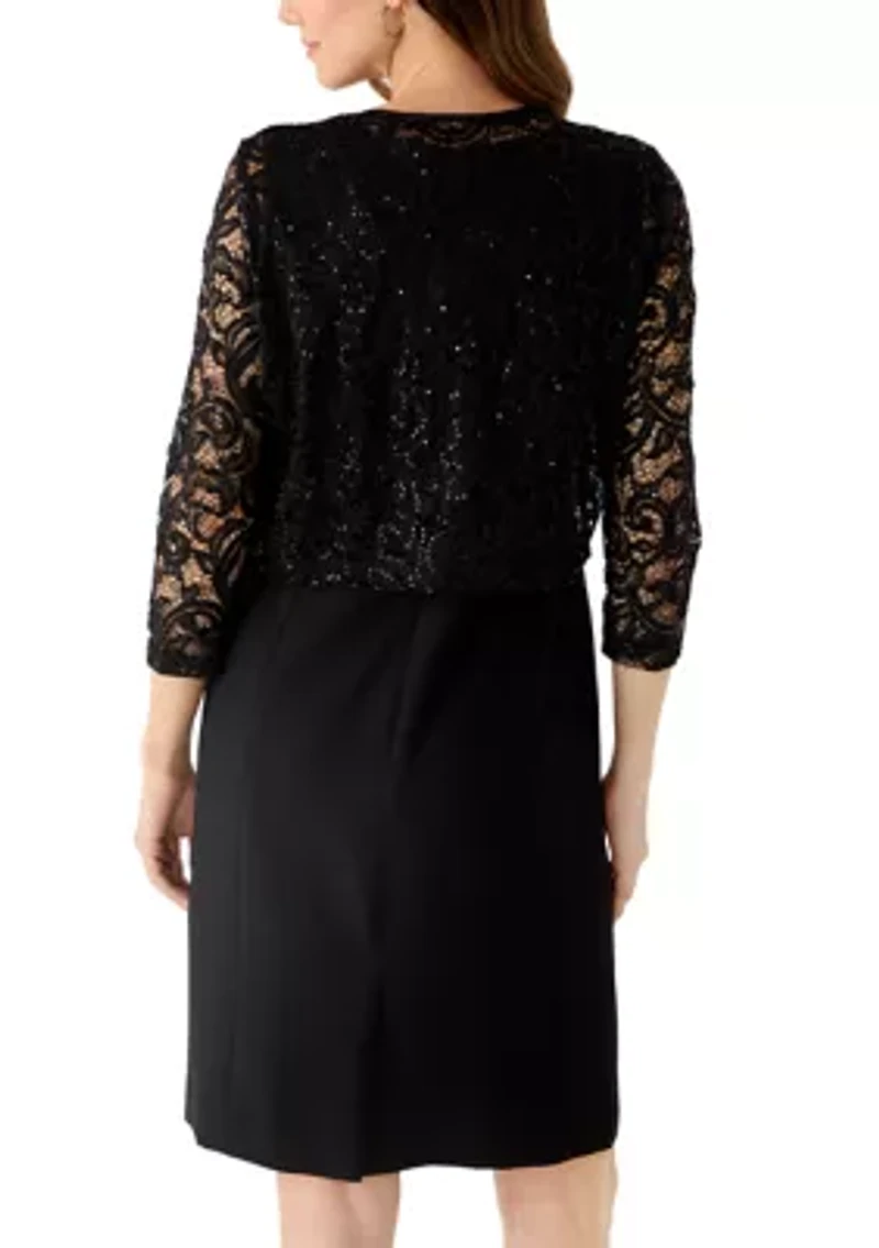 Women's Open Lace Button Neck Cardigan